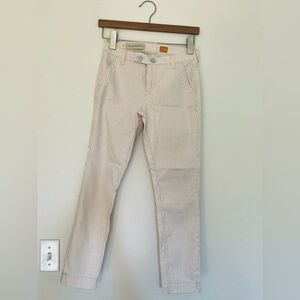 Pilcro and the Letterpress Blushed Striped Cropped Pants 25 Waist